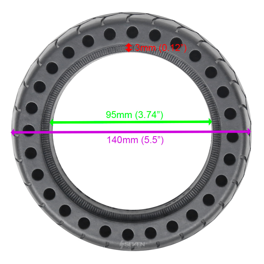 Pneu Sólido para Patinete 6x1.6 Smartgyro Kid Viper