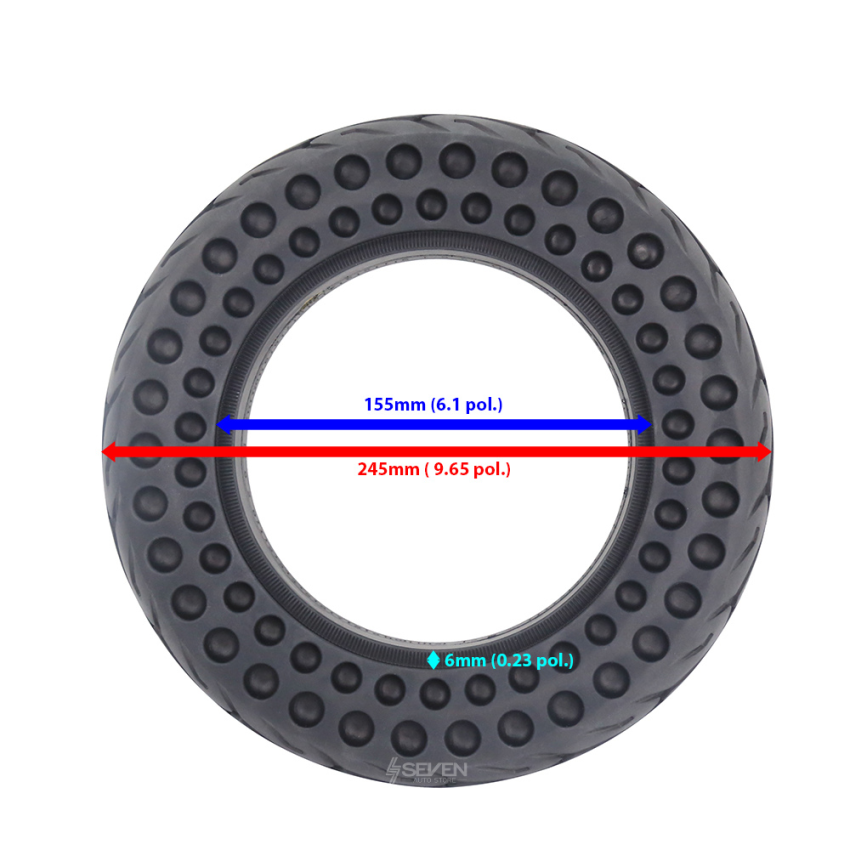 Pneu Sólido para Patinete 10x2.0 Nedong Foston