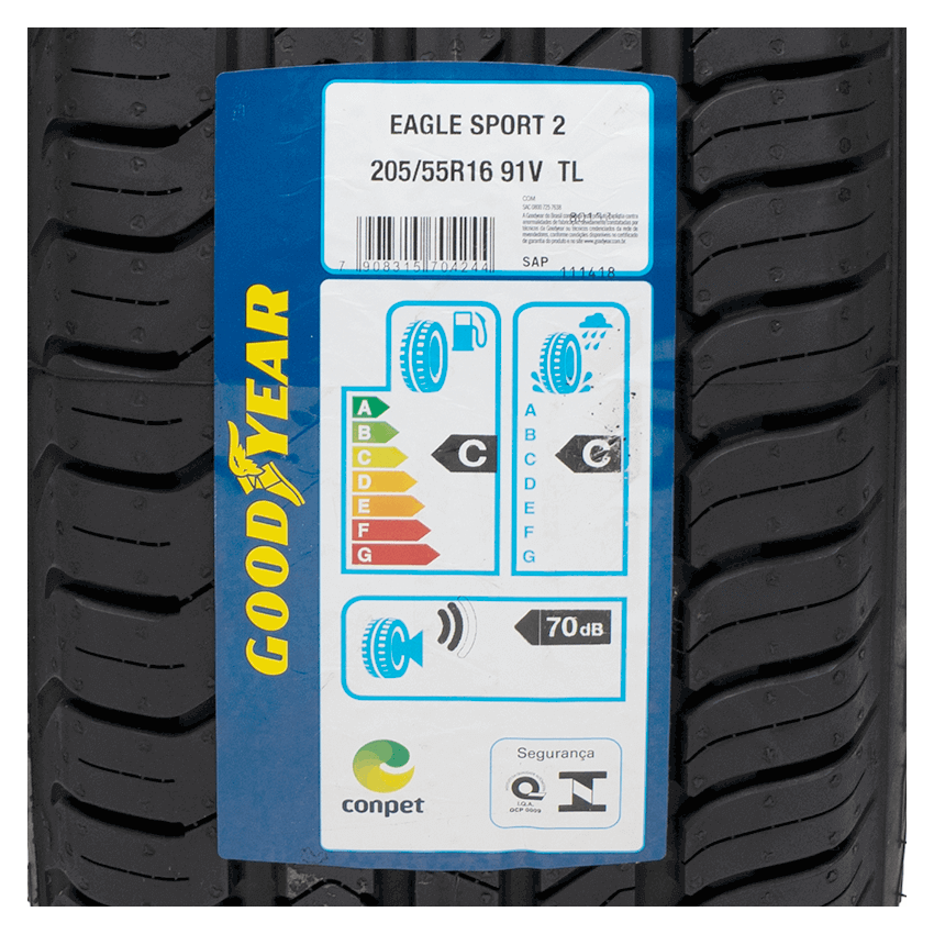 Pneu 205/55R16 Goodyear Eagle Sport 2 91V