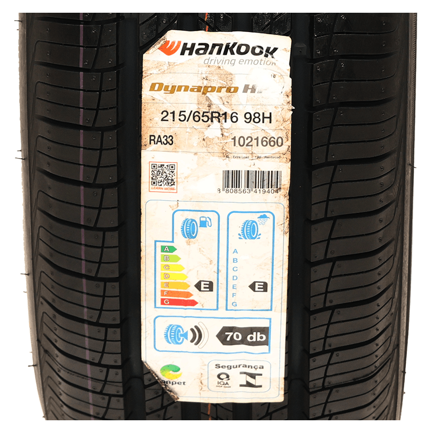 Pneu 215/65R16 Hankook Dynapro HP2 RA33 98H Letras Brancas