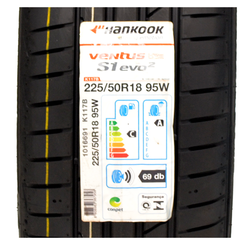 Pneu 225/50R18 Hankook Ventus S1 Evo2 K117B 95W Runflat