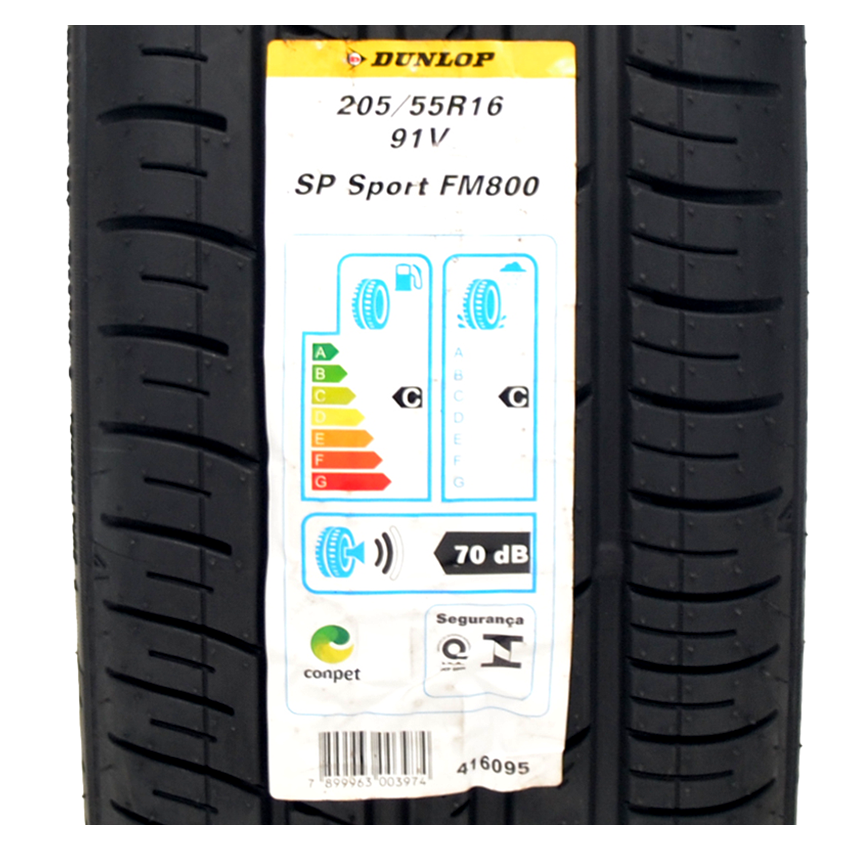 Pneu 205/55R16 Dunlop SP Sport FM800 91V
