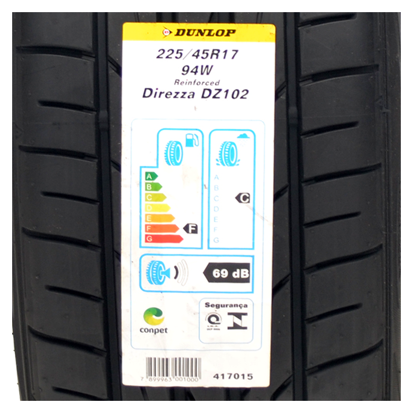 Pneu 225/45R17 Dunlop Direzza DZ102 94W
