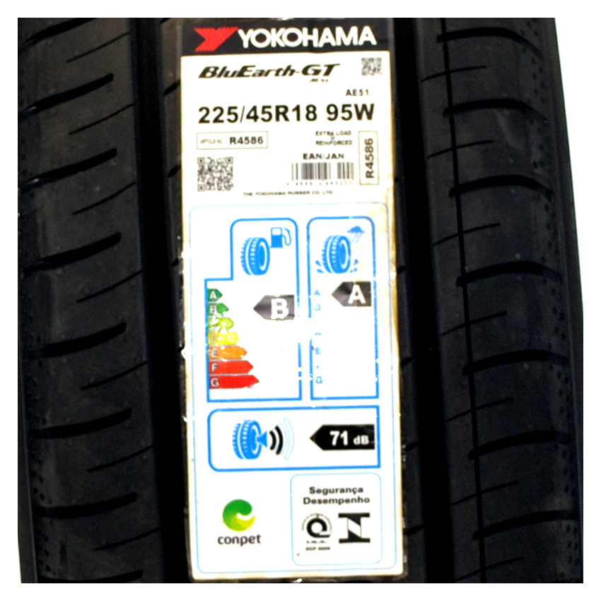 Pneu 225/45R18 Yokohama Bluearth GT AE51 95W
