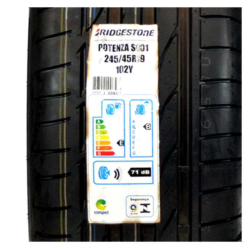 Pneu 245/45R19 Bridgestone Potenza S001 102Y Runflat