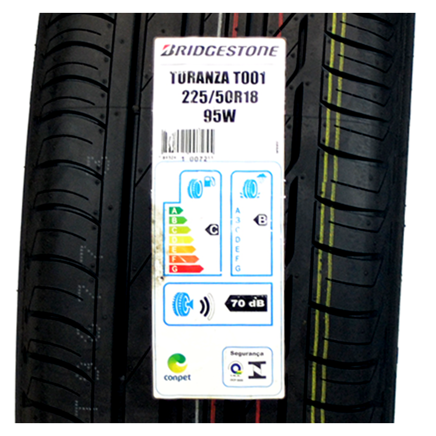 Pneu 225/50R18 Bridgestone Turanza T001 95W Runflat