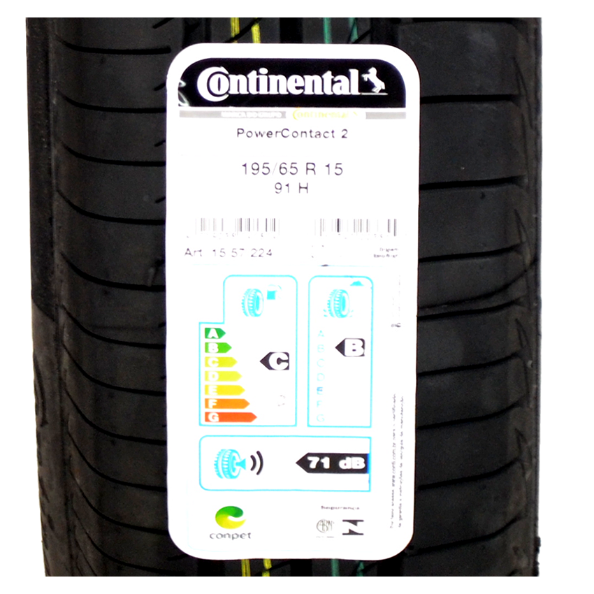 Pneu 195/65R15 Continental PowerContact 2 91H