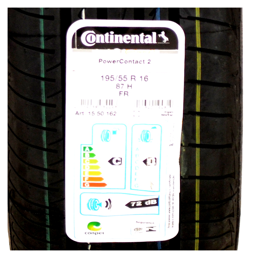 Pneu 195/55R16 Continental PowerContact 2 87H
