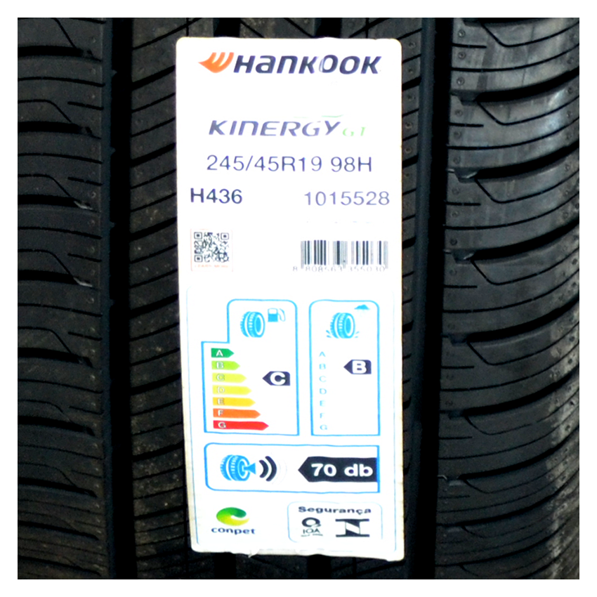 Pneu 245/45R19 Hankook Kinergy GT H436 98H