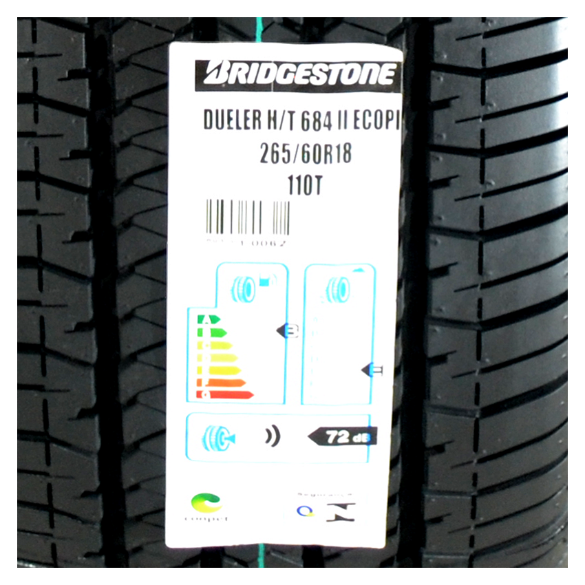 Pneu 265/60R18 Bridgestone Dueler 684 II Ecopia H/T 110T