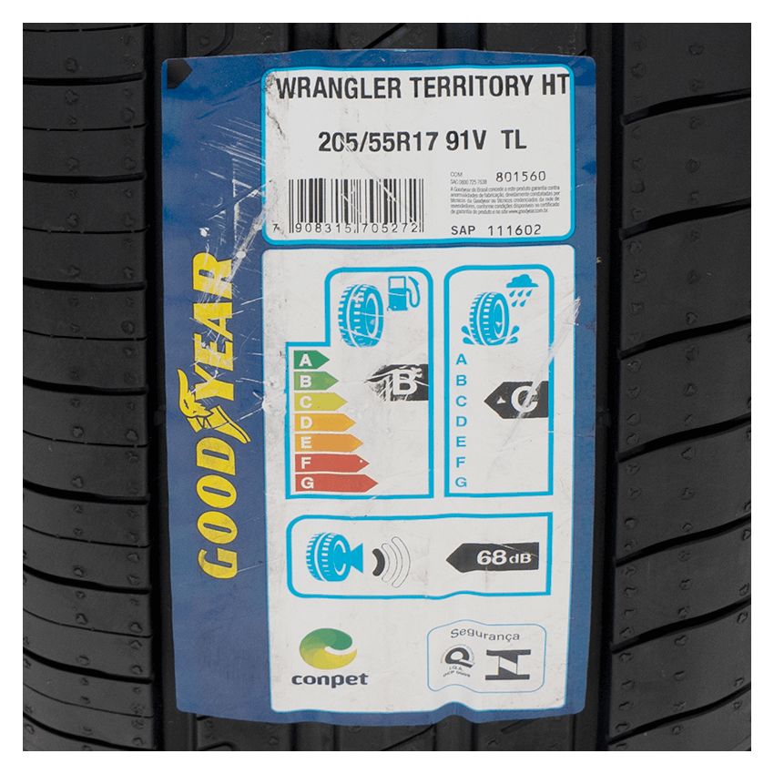 Pneu 205/55R17 Goodyear Wrangler Territory HT 91V