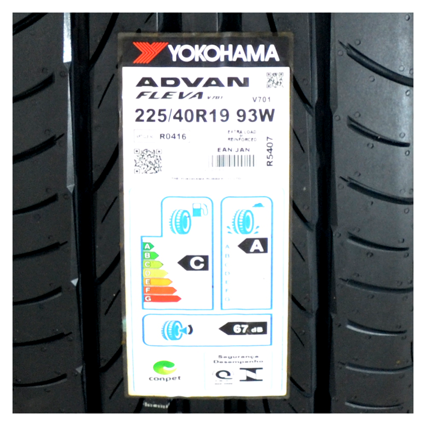 Pneu 225/40R19 Yokohama Advan Fleva V701 93W