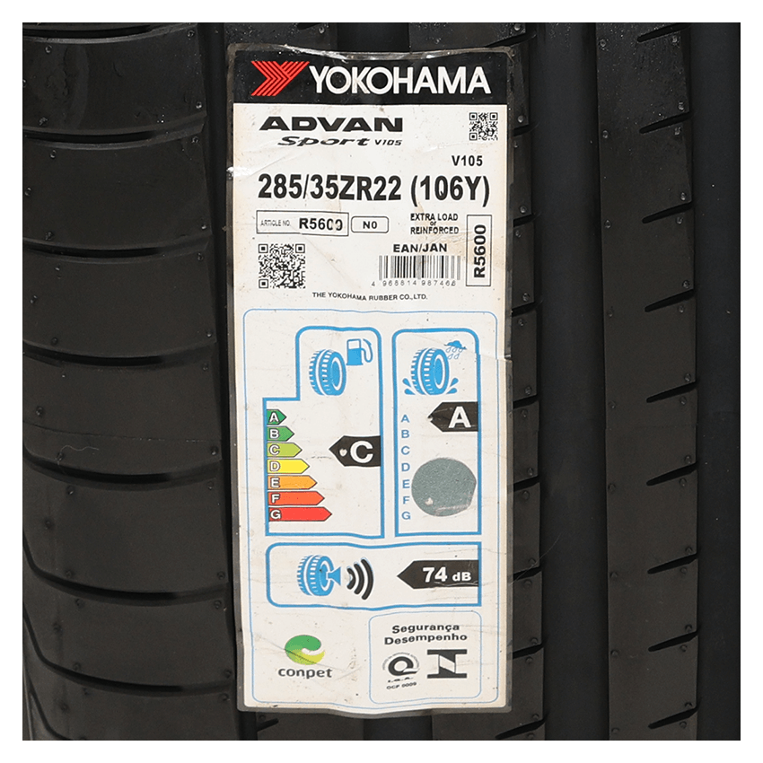 Pneu 285/35R22 Yokohama ADVAN Sport V105 106Y