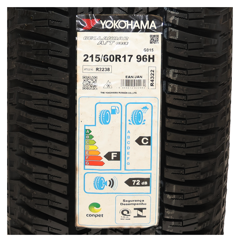 Pneu 215/60R17 Yokohama Geolandar G015 AT 96H
