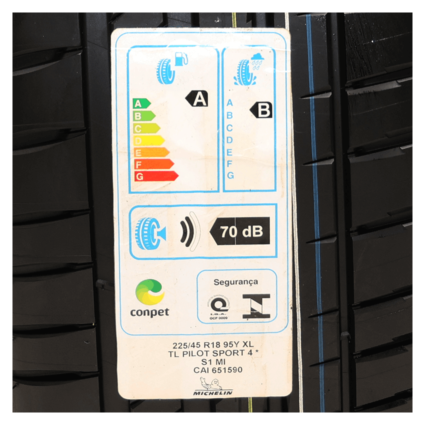 Pneu 225/45R18 Michelin Pilot Sport 4+ 95Y