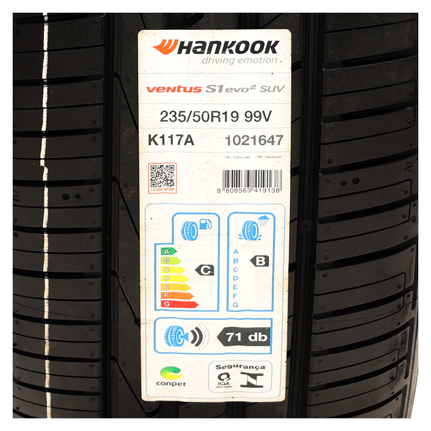 Pneu 235/50R19 Hankook Ventus S1 Evo 2 SUV K117A 99V