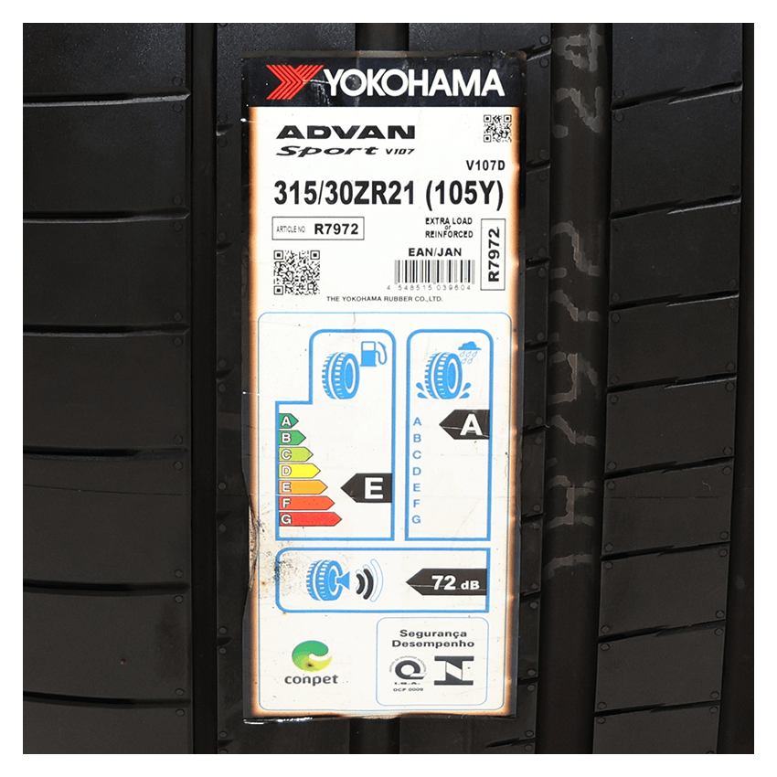 Pneu 315/30R21 Yokohama ADVAN Sport V107 105Y