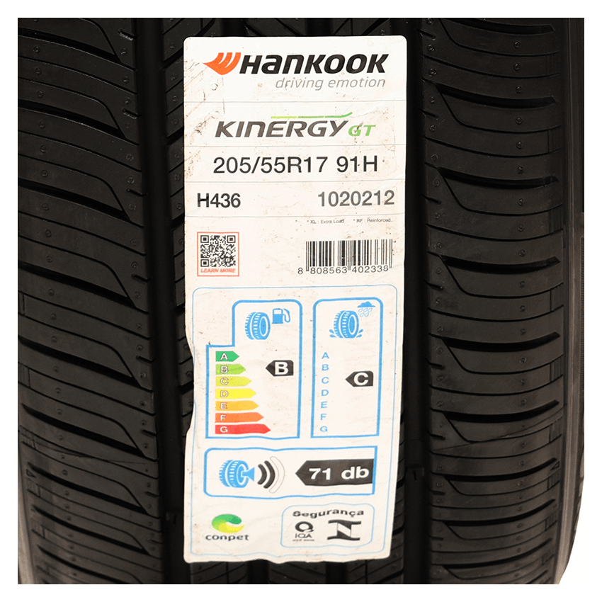 Pneu 205/55R17 Hankook Kinergy GT H436 91H