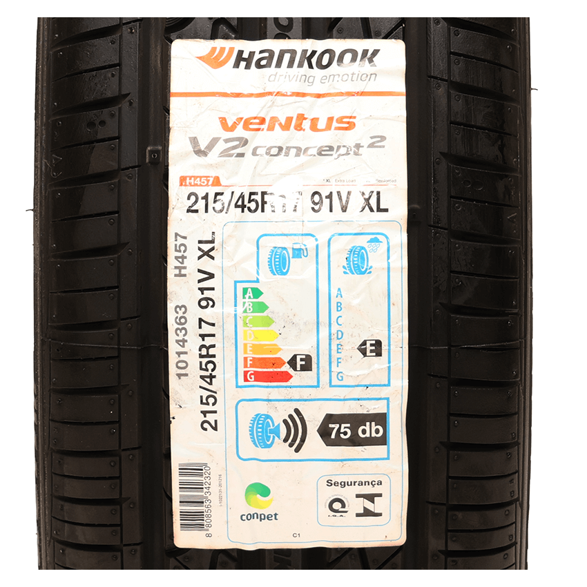Pneu 215/45R17 Hankook Ventus V2 Concept 2 H457 91V