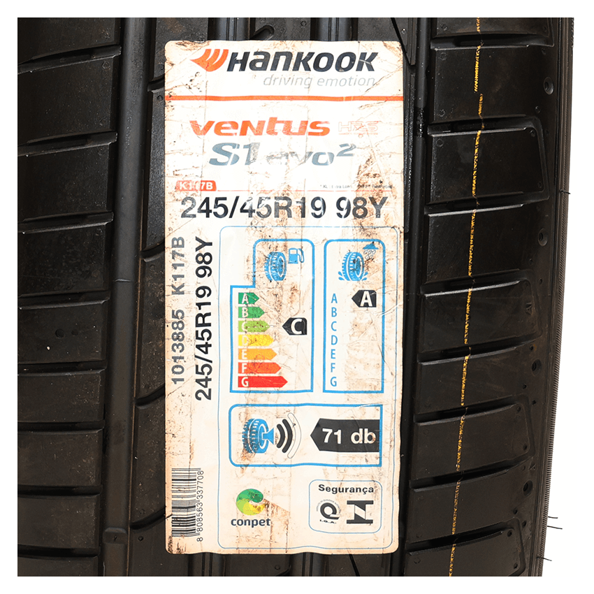 Pneu 245/45R19 Hankook Ventus S1 Evo 2 K117B 98Y Runflat