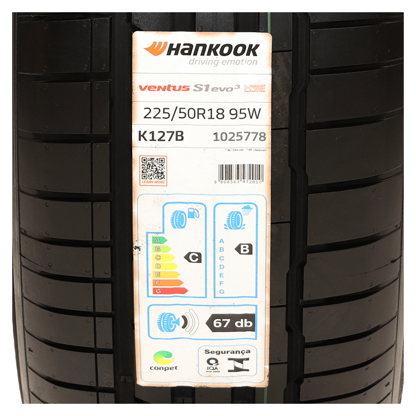 Pneu 225/50R18 Hankook Ventus S1 Evo 3 K127B 95W Runflat