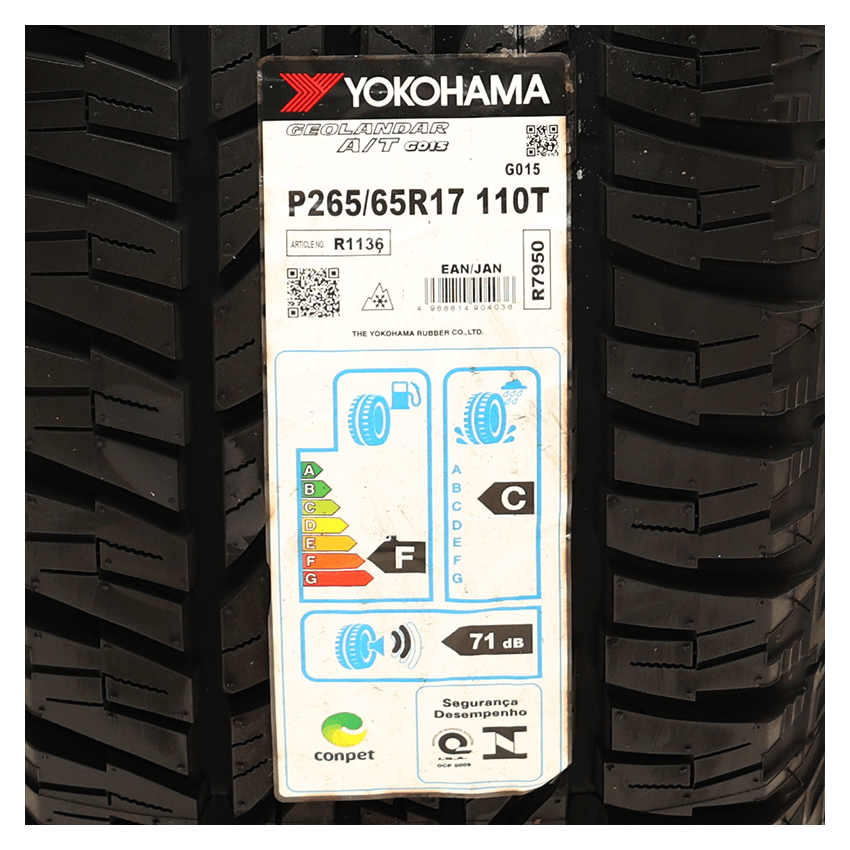 Pneu 265/65R17 Yokohama Geolandar G015 A/T 110T