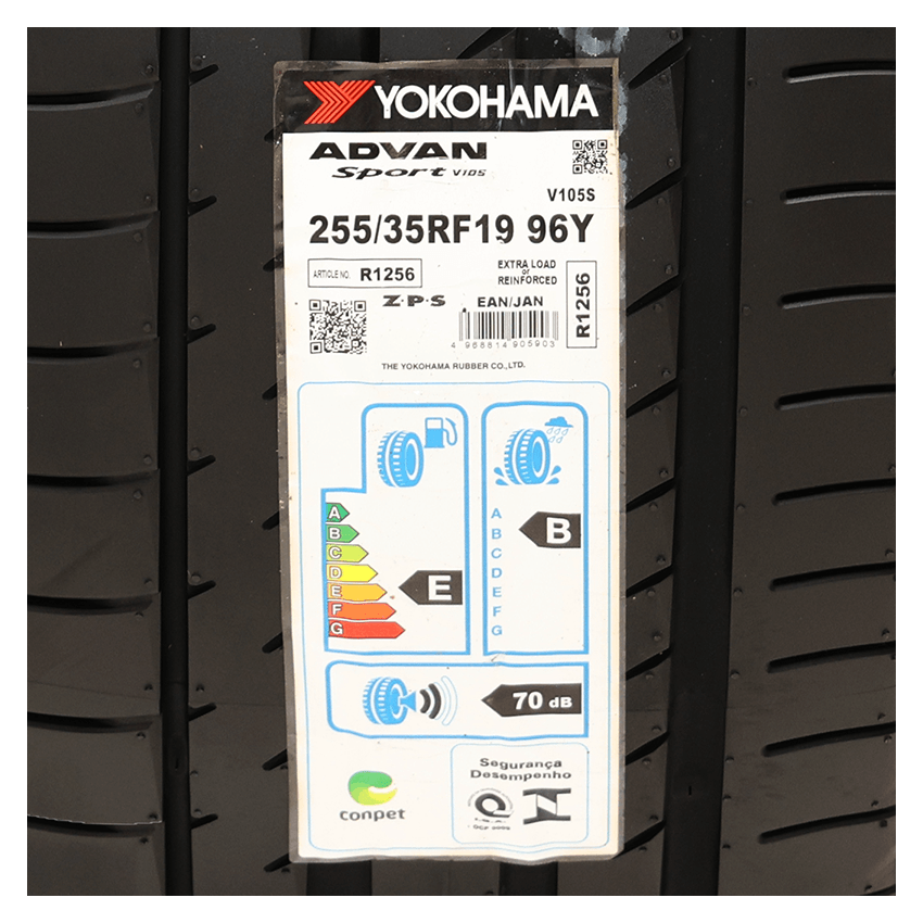 Pneu 255/35R19 Yokohama Advan Sport V105 Z.P.S. 96Y Runflat