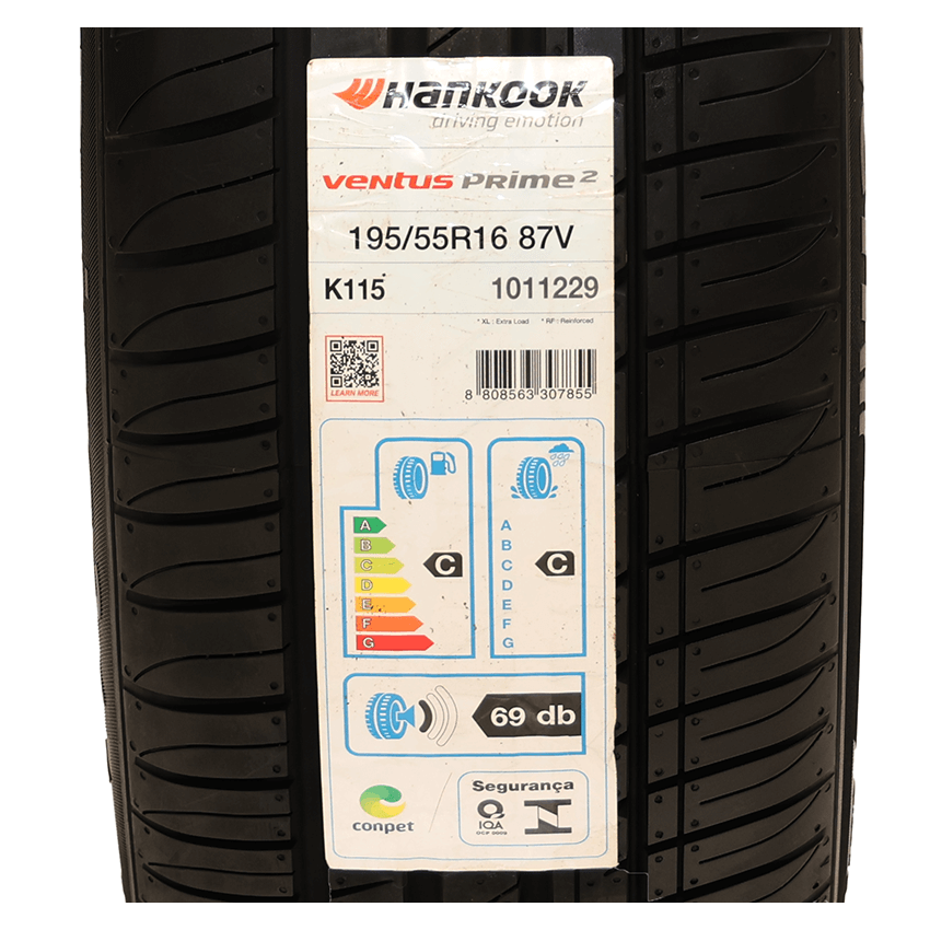Pneu 195/55R16 Hankook Ventus Prime 2 K115 87V