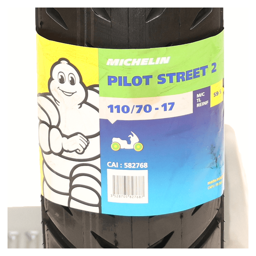 Pneu Moto 110/70-17 Michelin Pilot Street 2 69S