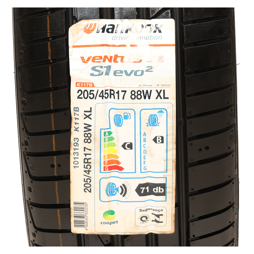 Pneu 205/45R17 Hankook Ventus S1 evo2 K117B 88W Runflat