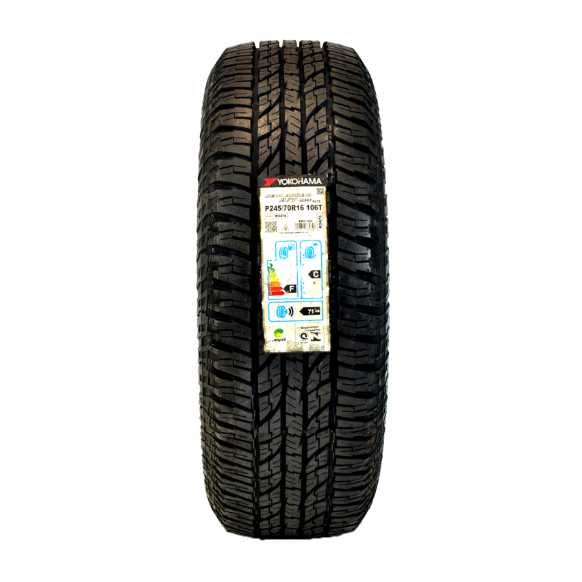 Pneu 245/70R16 Yokohama Geolandar G015 AT 106T Letras Brancas