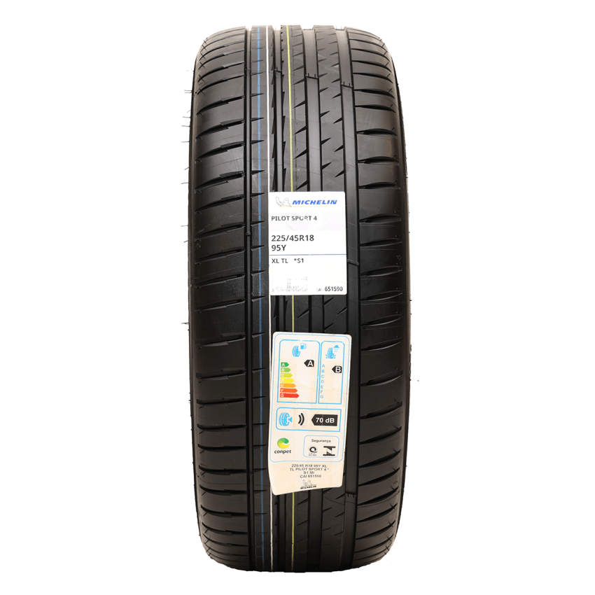 Pneu 225/45R18 Michelin Pilot Sport 4+ 95Y