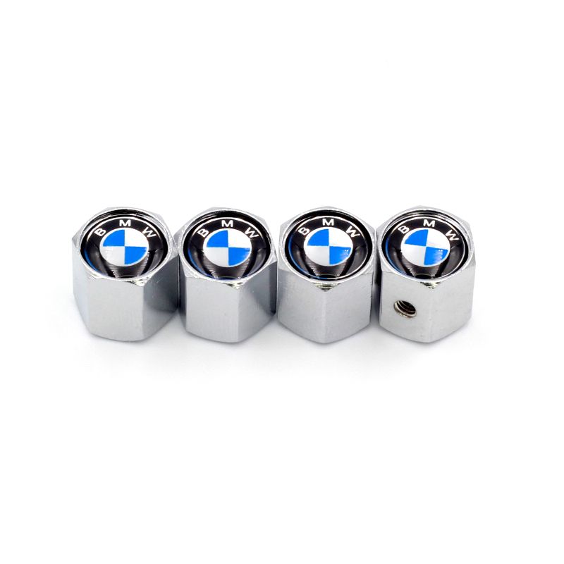 Tampa de Válvula Cromada Antifurto Logotipo na Tampa: BMW 1