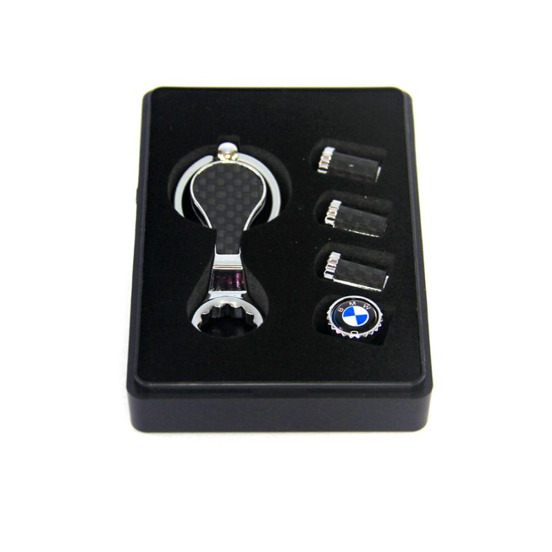 Tampa de Válvula de Fibra de Carbono Antifurto Logotipo na Tampa: BMW 1