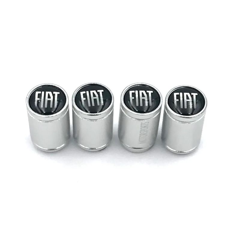 Tampa de Válvula Prata de Alumínio Logotipo na Tampa: Fiat 1