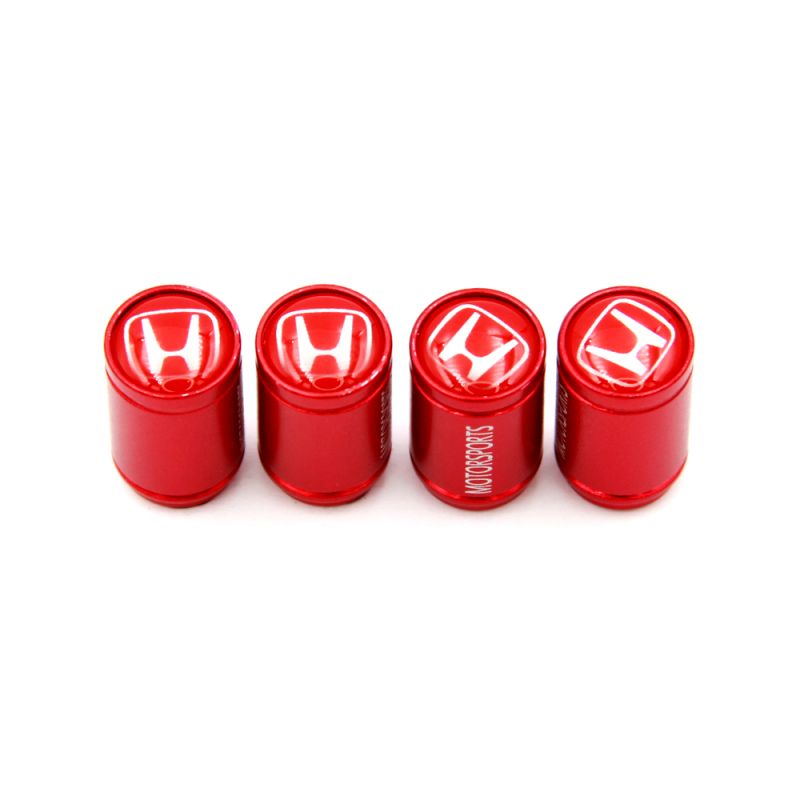 Tampa de Válvula Vermelha de Alumínio Logotipo na Tampa: Honda Vermelho 1