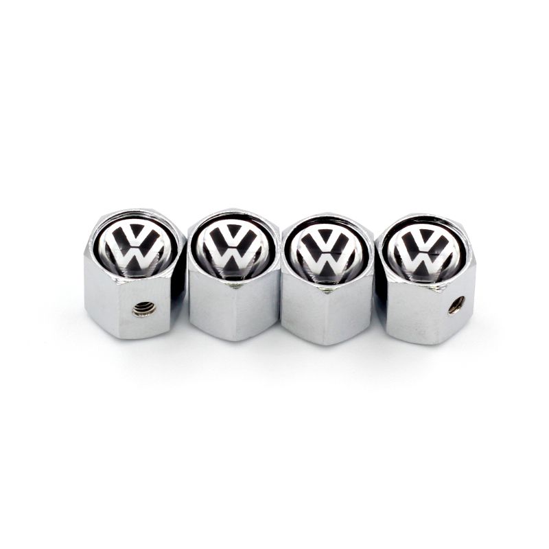 Tampa de Válvula Cromada Antifurto Logotipo na Tampa: Volkswagen 1