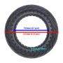 Pneu Sólido Patinete Foston S10 Drop Go10 10x2.5 V2